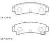 ASIMCO KD1784 Brake Pad Set, disc brake